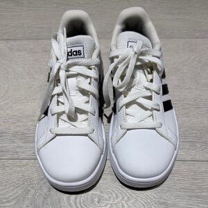 adidas Kids White and Black Sneakers